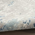 thumbnail image 5 of 6' X 9' Gray and Ivory Abstract Power Loom Area Rug, 5 of 11