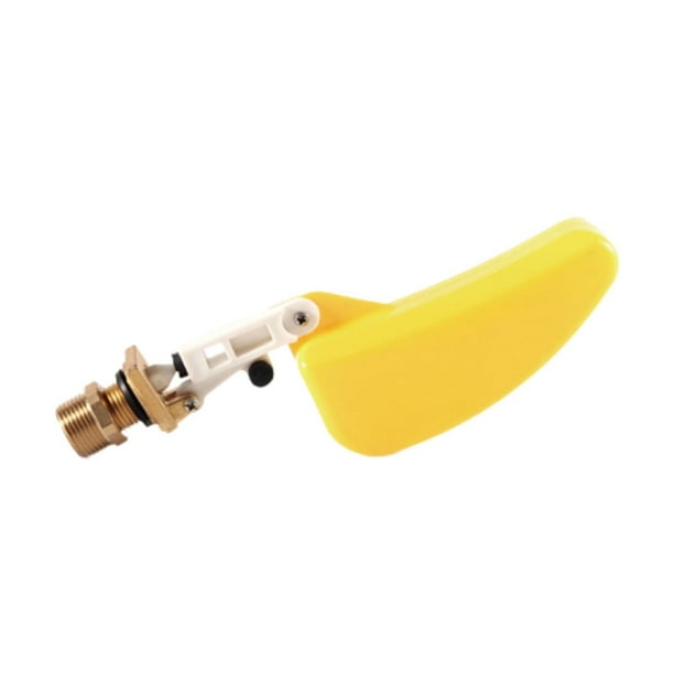 Válvula de flotador de 1/2 pulgada con brazo ajustable, actualización, flotador de llenado a prueba de óxido, control de nivel de agua para tanque de