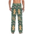 thumbnail image 4 of FORMRS Mens Pajama Pants with Pockets Sleepwear Lounge Bottoms Sizes S-2XL, Christmas Gingerbread, 4 of 7