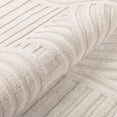 thumbnail image 5 of 8' x 10' Geometric Beige Area Rug Washable, Durable Non-Slip Indoor Carpet with Soft High-Low Pile, Fluffy Floor Rugs for Living Room, Bedroom, Home Office Décor, 5 of 17