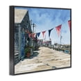 thumbnail image 2 of Stupell Industries Tropical Seaside Fishing Wharf Black Framed Giclee Art, 30 x 24, by Franklyn Gregory, 2 of 8