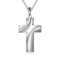 thumbnail image 3 of Cross Necklace Sterling Silver Faith Hope Love Cross Pendant Jewelry Gifts for Women Men, 3 of 5