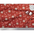 thumbnail image 2 of Soimoi Modal Satin Fabric Leaves,Floral & Butterfly Print Fabric by the Yard 42 Inch Wide, 2 of 3