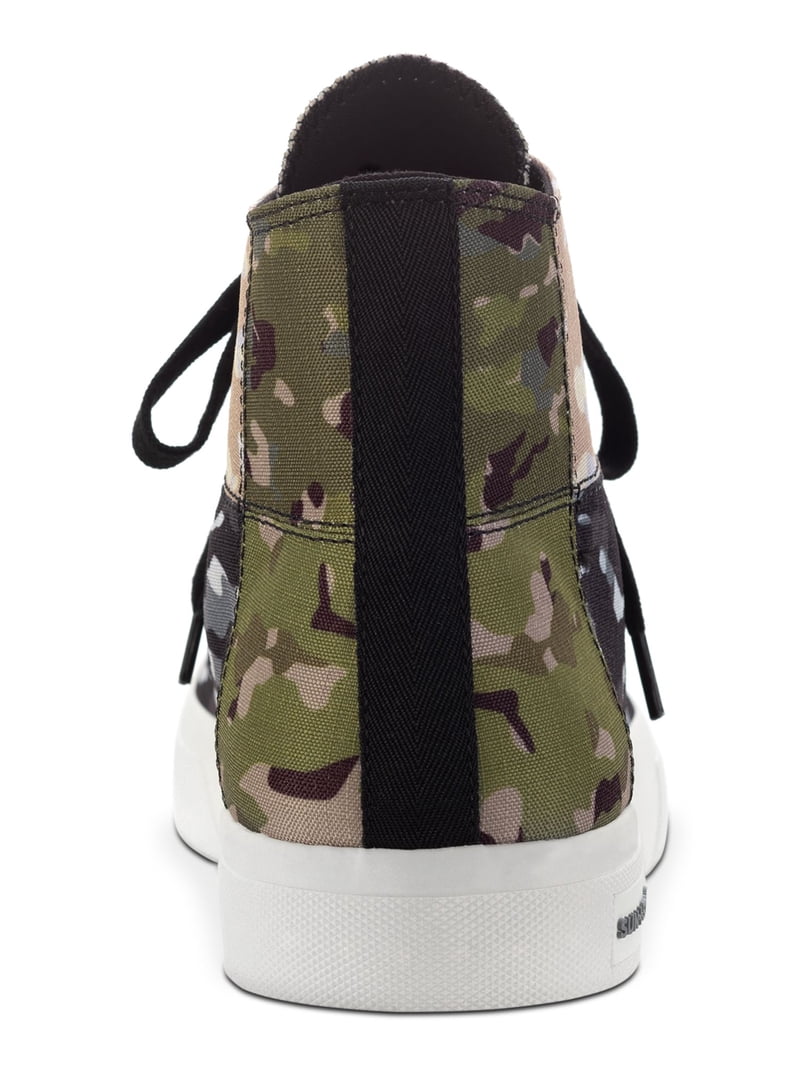 SUN STONE Mens Green Camouflage Colorblock Patchwork  display picture 2