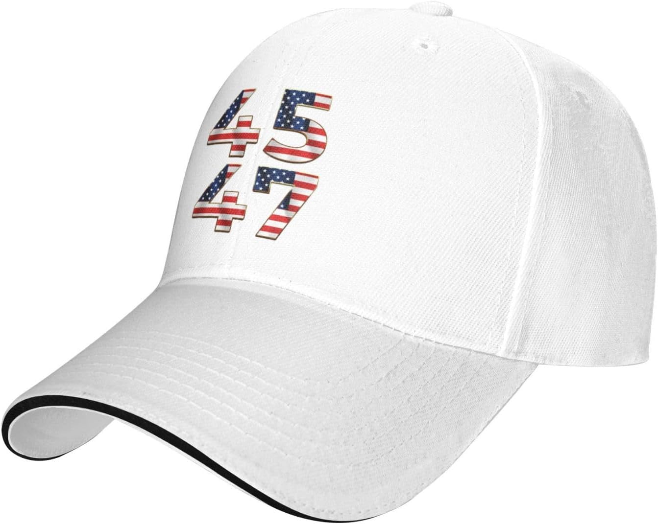Pro Trump 45 47 President 2024 47th Potus Upgrade Your Style with Funny Adj Trump 2024 President Hat Trump 45 and 47 American Flag 45 47 Trump