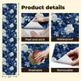 thumbnail image 4 of Peel and Stick Wallpaper Contact Paper Blue Cream White Floral Vintage Birds Blue Flowers Decorative Floral Self Adhesive and Removable 23.6in x 118in, 4 of 8