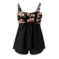 thumbnail image 4 of Women Plus Size Swim Tops Plus Size Tankini Swim Top Swimwear Casual And Adjustable Straps Black5 XXXL, 4 of 9