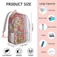 thumbnail image 5 of Paisley Detailed Boho Backpack - Artisan Look for Mass Lecture Halls, Provides Quick Access to Essentials, Gift for the Student Who Appreciates Design, 5 of 5
