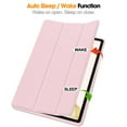 thumbnail image 3 of Dteck Folio Flip Case for Samsung Galaxy Tab S9 Plus 12.4 Inch with Built-in S Pen Holder - Slim Stand Smart Cover with Auto Sleep/Wake Multi-Angle Viewing Protective Case, Pink, 3 of 8