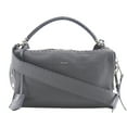 thumbnail image 1 of Pre-Owned FENDI Celeria Ray handbag shoulder bag 8BL137 calfskin grey 2way double... (Fair), 1 of 15