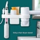 thumbnail image 3 of Estante de almacenamiento para rizador de pelo, soporte para secador de pelo, organizador de baño, peine, montaje en pared, 3 of 5