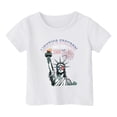 thumbnail image 6 of Byoo Toddler Boys' Statue of Liberty Patriotic T-Shirt Casual Short Sleeve Graphic Tee Shirt Children Summer Soft Pullover Top ，2-3 T, 6 of 6