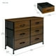 thumbnail image 5 of Comoda Cajonera Mueble 6 Cajones Tela Organizador Metalico Café Claro, 5 of 5