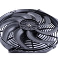 thumbnail image 3 of SCITOO 14inch Slim Push Pull Electric Radiator Condenser Cooling Fan 12V Mount Kit Plastic Black Universal, 3 of 4