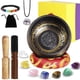 thumbnail image 1 of Cuenco Tibetano 9.5cm con Cojín Rojo, Mazo de Madera y 7 Piedras Chakras - Juego Completo para Meditación, Yoga, Reiki, Sanación Espiritual y Decoración Zen, 1 of 8