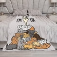 thumbnail image 6 of Funny Cat Blanket Cat Gifts for Cat Lovers Girls Kids Cute Cat Throw Blanket Comfort Soft Fleece Blanket for Couch Sofa Bed 50"x60", 6 of 6