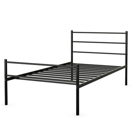 Gymax Twin Size Metal Bed Frame, Measurements For Standard Twin Bed Metal Frame