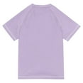 thumbnail image 6 of FORMRS Boys Rash Guard with Short Sleeves UPF 50+ Swim Shirts Sizes 3-12T, Light Purple Halloween Black Cat, 6 of 6