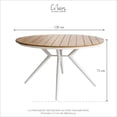 thumbnail image 5 of Mesa Redonda Olimpia Blanca Exterior 126 cm, 5 of 5