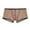 Coffee, variant on zeranth Men Boxer Underwear Transparent Mesh Perspective Shorts Panties Low-rise Moisture-wicking Boxer Shorts