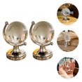 thumbnail image 3 of MasteelfCA 2pcs World Globe Designed Desktop Adornment Creative Globe Model Craft Decor, 3 of 8