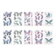 thumbnail image 1 of Tatuajes temporales realistas de 10 piezas de Unique Bargains, tatuajes falsos coloridos en azul, rosa y negro, 1 of 5