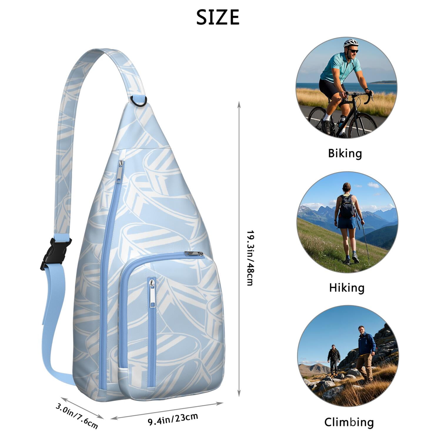 Athletic Journey Sling Backpack - Water-resistant Shoulder Bag for Baseball, Soccer & Competition Gear