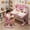 41.37" x 28.57" x 19.11 Pink, variant on Mohsoe Kids Desk and Chair Set, Height Adjustable Kids Desk with Storage Drawer, Reading Stand and Holes for Lamp and Cup, Ergonomic Table for Kids(Pink)