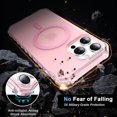 thumbnail image 3 of For iPhone 14 Pro Case Compatible with MagSafe Small Wavy Edge PC + TPU Phone Cover - Black, 3 of 5