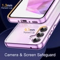 thumbnail image 6 of JETech 3 in 1 Case for Samsung Galaxy A35 5G, with 2-Pack Screen Protector, Tempered Glass Film, Shockproof Bumper Phone Protective Cover Clear Back (Purple), 6 of 6