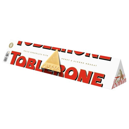 Toblerone White Chocolate 340g, British Import (Pack of 3)
