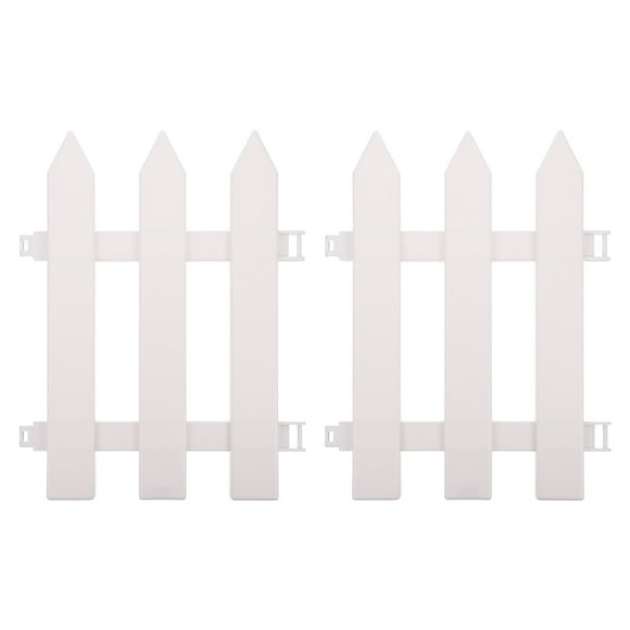 Shisuyan Patio Border White Plastic 2Pcs 11.8x15.7in