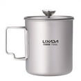 thumbnail image 3 of Titanium Coffee Cup Mug French Press Pot Coffee Maker with LidCamping Cooking Pot, 3 of 6