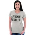 thumbnail image 3 of Cute Femme Fatale Sassy Attitude Womens Slim Fit Graphic Tee Brisco Brands X, 3 of 5