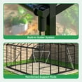 thumbnail image 3 of MUCHANT 10x12 FT Greenhouse for Outdoors, Walk-in Large Aluminum Frame Greenhouse with Quick Setup Structure and Roof Vent for Garden Backyard, Black, 3 of 7