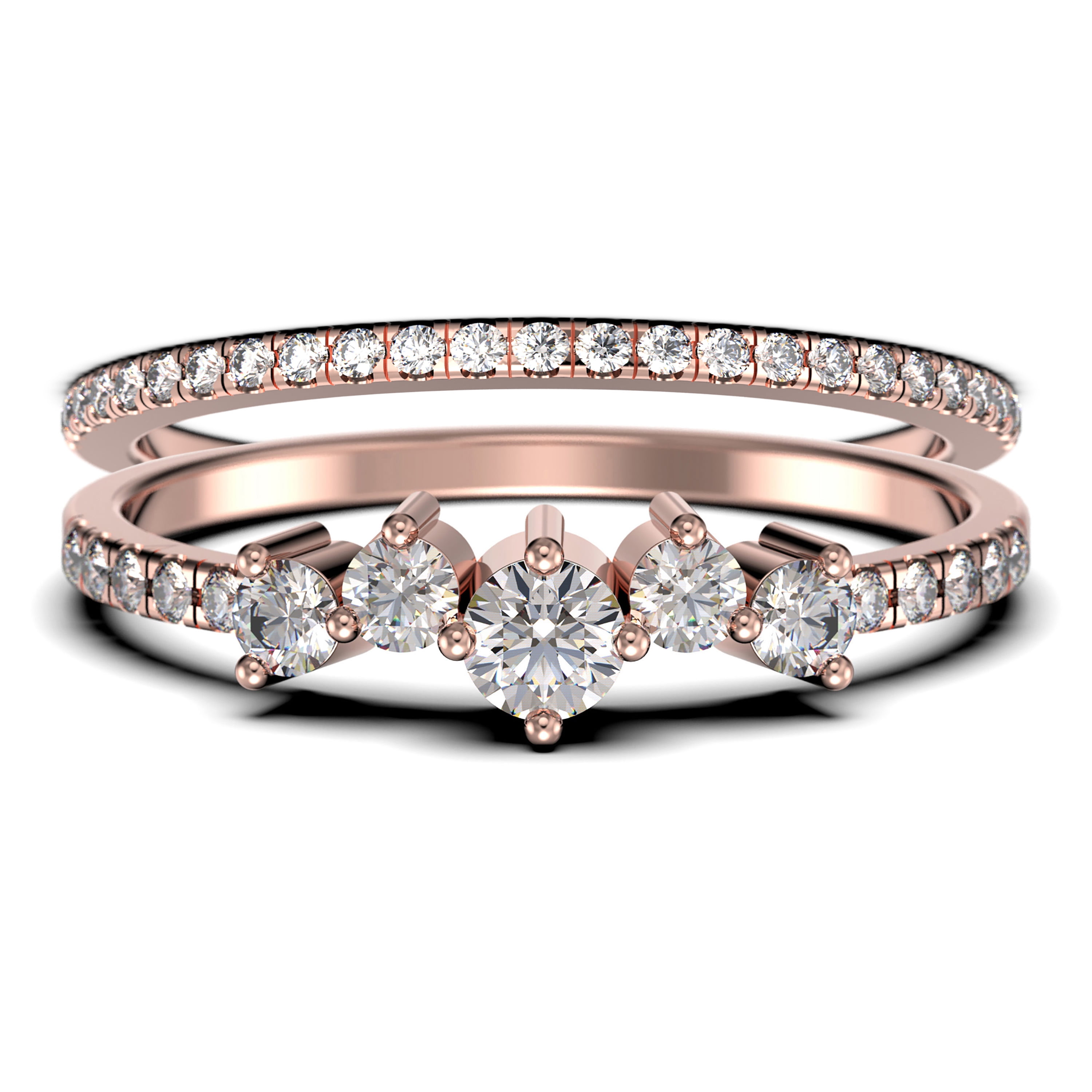 Jude Jewelers Stainless Steel Three-in-One Braided Interlocking Infinity Wedding Band Promise Anniversary Ring 