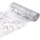 thumbnail image 1 of ZHAOCHENG Camino de mesa metálico plateado de 9 m, mantel de papel de aluminio plateado de 28 cm de ancho, cinta de regalo floral para envolver regalos, decoración de mesa de Navidad para fiestas, 1 of 5