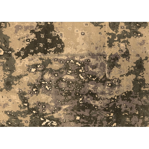 Ahgly Company Indoor Rectangle Oriental Brown Industrial Area Rugs, 8' x 12'
