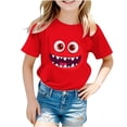 thumbnail image 1 of RXIRUCGD 2025 Vêtements d'Été pour Enfants Pull Décontracté à Manches Courtes Imprimé Col Rond, 1 of 7