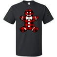 thumbnail image 3 of Inktastic Buffalo Plaid Gingerbread Man T-Shirt, 3 of 5