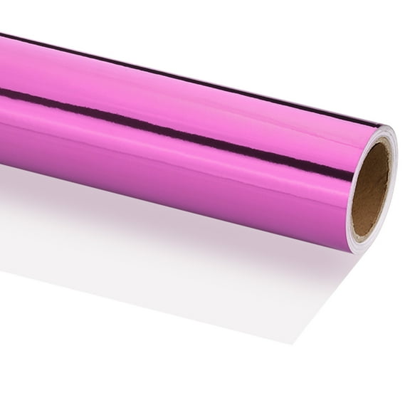 Uxcell Metallic Wrapping Paper, 14 Inch x 200 Inch(16.4Ft)Packing Paper Purple