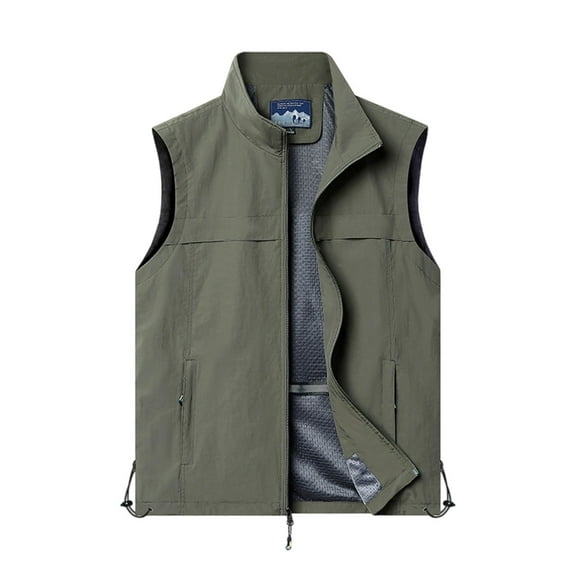 Paiwinds Men's Utility Vest Multiple Pockets Mesh Lining Breathable Design Outdoor Photography Casual Wear Lightweight Comfort Storage Solutions for Active Lifestyles