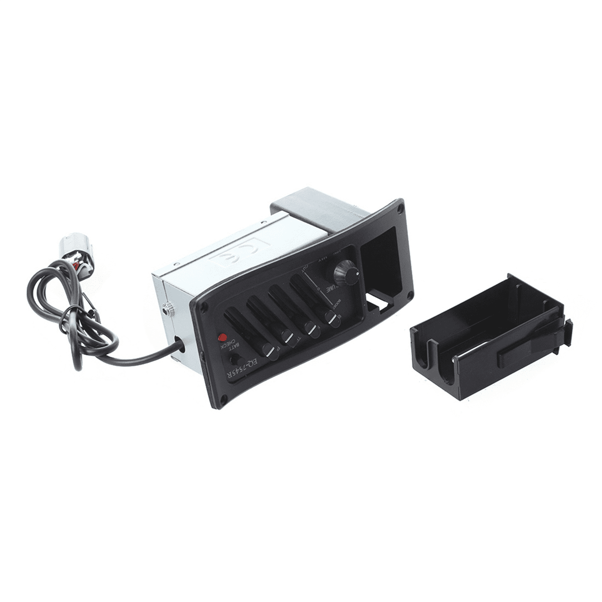 5X Complete Kit EQ Pre-Amp Plus Pickup for Acoustic Guitar 7545R-4 Bands Plus Volume Control,Supplied with A Battery Box