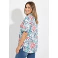 thumbnail image 3 of Catherines Women's Plus Size Petite Timeless Short Sleeve Blouse, 3 of 4