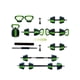 thumbnail image 5 of Adjustable dumbbell weights set: 44 lbs con iron handle para home gym, 5 of 7