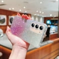 thumbnail image 2 of SaniMore for Samsung Galaxy A53 5G Case, Glitter Gradient Full Camera Lens Protection Luxury Plating Cute Bling Clear Shockproof Slim Phone Cover Shockproof Bumper for Women Girls, Purple, 2 of 9