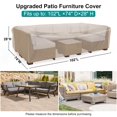 thumbnail image 2 of Funda para muebles de patio BROSYDA, impermeable, 102 x 74 x 71 cm, color marrón, 2 of 7