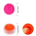 thumbnail image 3 of Pigmento en polvo para uñas, pigmentos para uñas de colores fluorescentes, polvo, brillo para uñas, degradado, decoración iridiscente para uñas, 12 cajas Namotu HMHZ379, 3 of 7