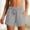 Gray, variant on Women's Athletic Running Shorts Quick Dry Lightweight Workout Gym Shorts with Zipper Pockets Gray