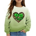 thumbnail image 2 of Oxodoi Girls Boys St. Patrick's Day Sweatshirt Toddler Kids Sleeve T-Shirt Winter Pullover Tops, 2 of 5